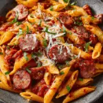 Kielbasa Penne in Tomato Sauce