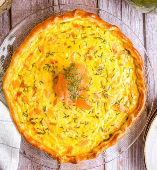 Smoked Salmon Dill Quiche