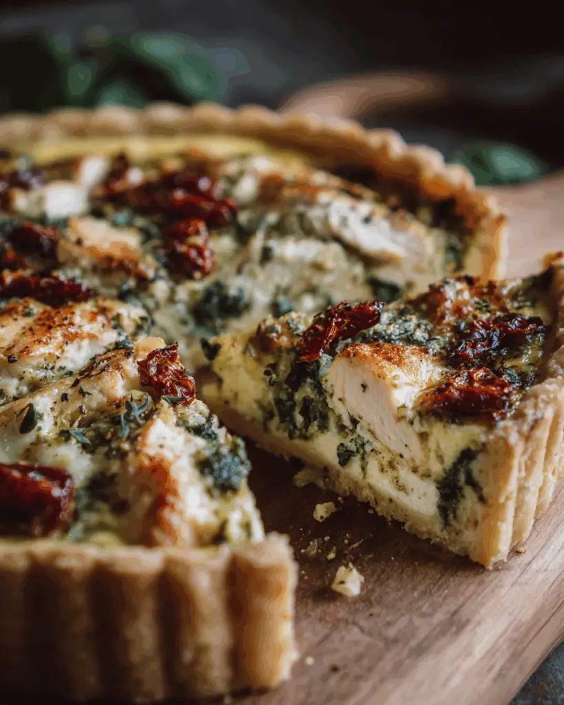 Pesto Chicken Quiche – Flavor-Packed and Protein-Rich
