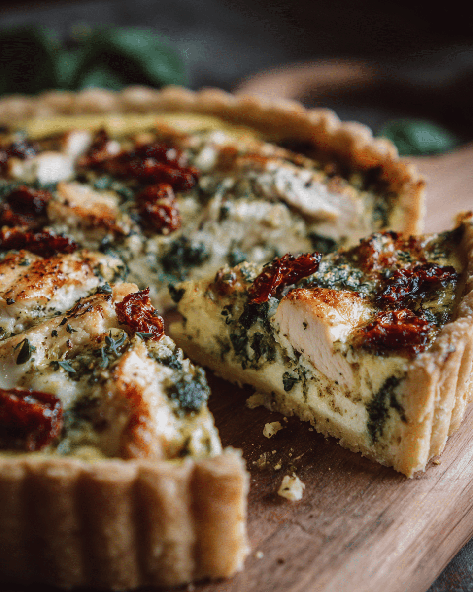 Pesto Chicken Quiche – Flavor-Packed and Protein-Rich