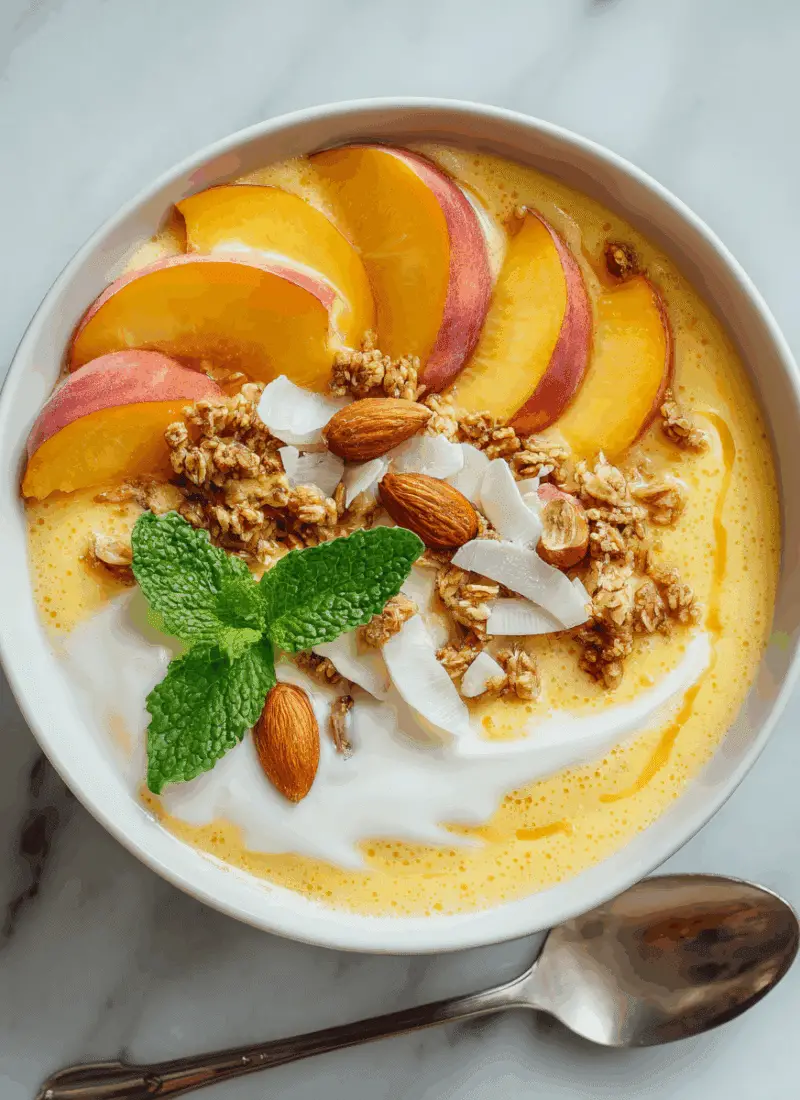 Peach Smoothie Bowl – Fresh, Fruity, And Instagram-Worthy