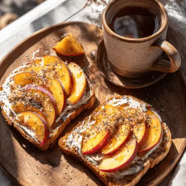 Peanut Butter Peach Toast – Quick, Healthy, And Satisfying