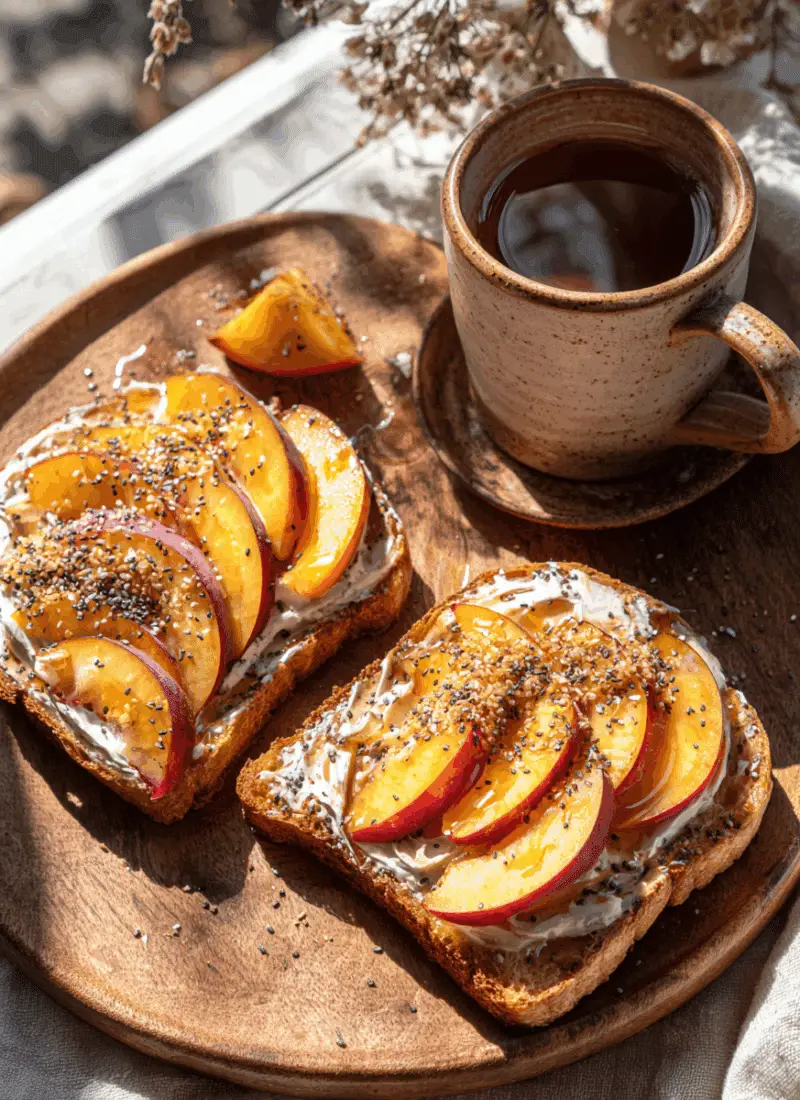 Peanut Butter Peach Toast – Quick, Healthy, And Satisfying