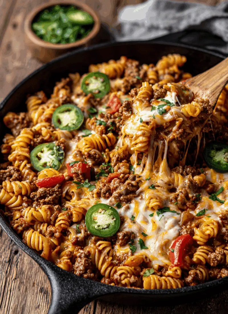 One-Pot Taco Pasta – Hearty, Spicy & Mess-Free