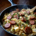 Kielbasa and Sauerkraut Skillet