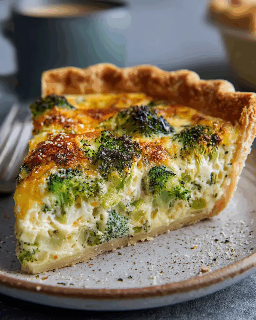Broccoli Cheddar Quiche – Easy, Cheesy, and Kid-Approved