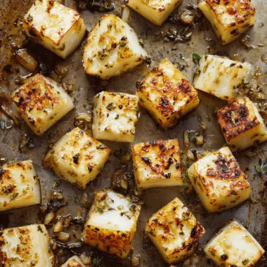 Garlic Roasted Kohlrabi