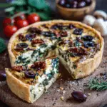 Greek Quiche with Olives & Feta – Mediterranean Brunch Idea