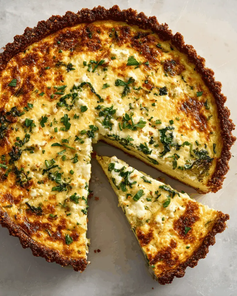 Cheesy Cauliflower Crust Quiche – Keto Brunch Must-Try
