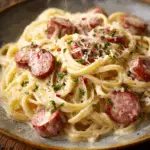 Kielbasa Alfredo Pasta