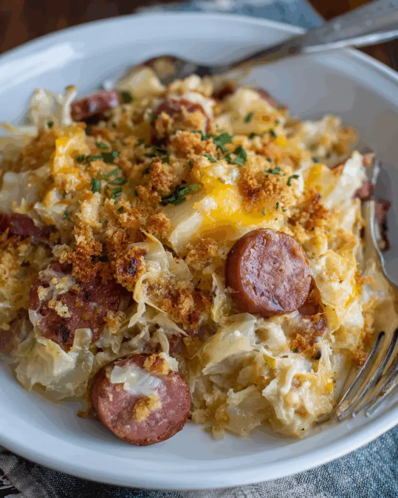 Kielbasa and Cabbage Casserole
