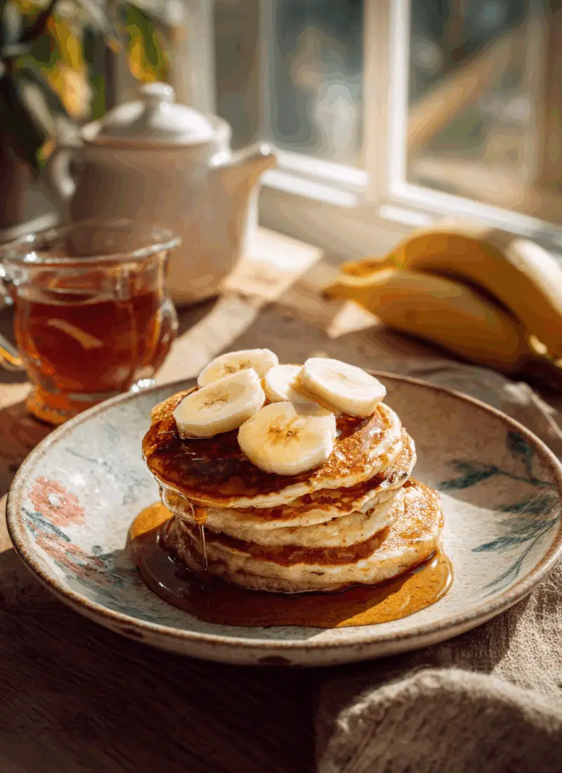 Banana Oat Pancakes – A Quick & Healthy Back to School Breakfast