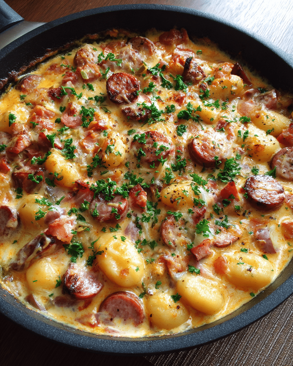 Kielbasa Gnocchi Skillet