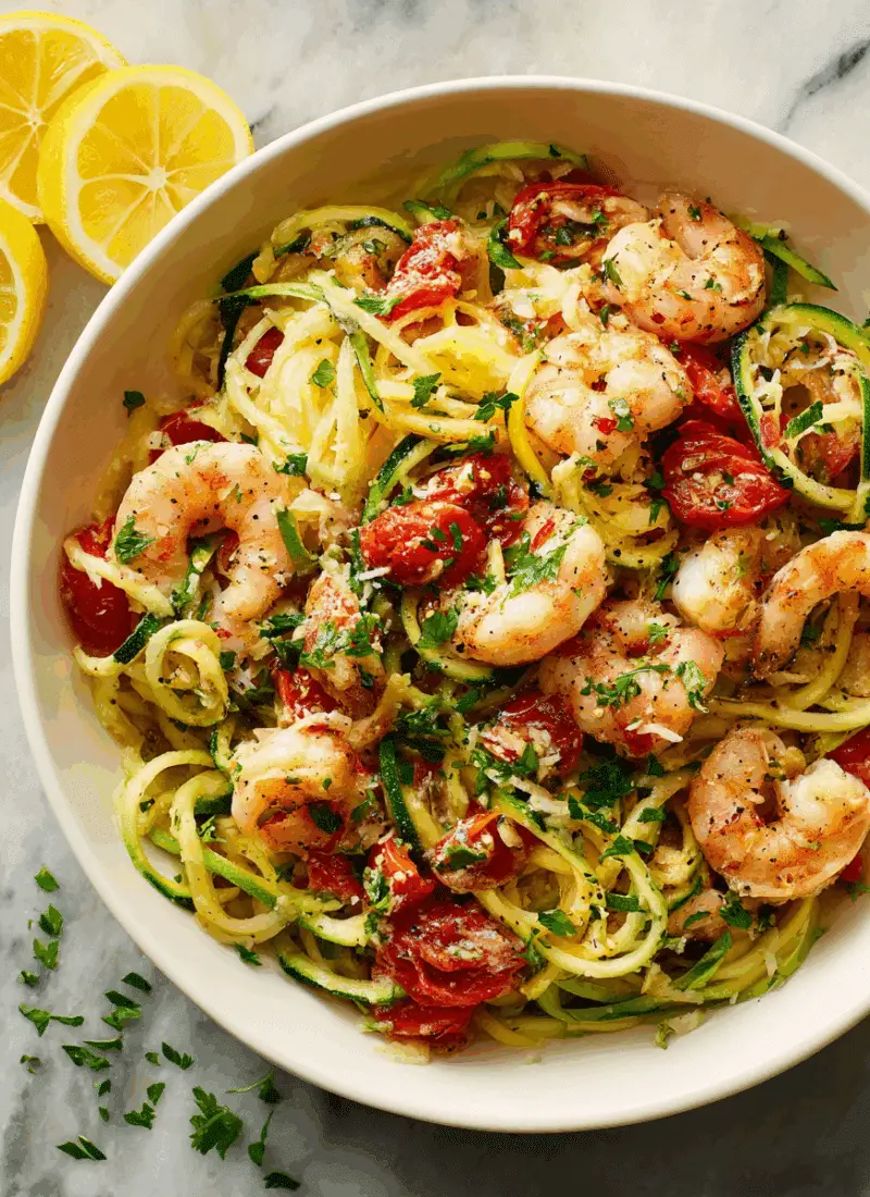 Shrimp Zucchini Pasta