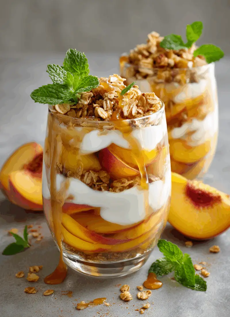 Peach Yogurt Parfait – Layered, Light, And Easy To Prep