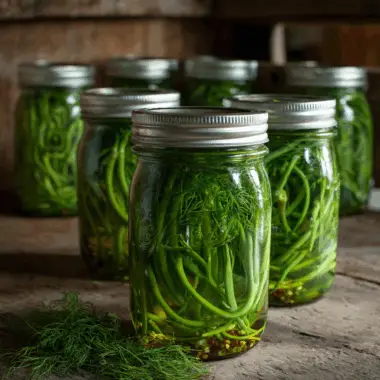 Pickled Garlic Scapes – Tangy Crunch in Every Bite 3 Pickled Garlic Scapes – Tangy Crunch in Every Bite