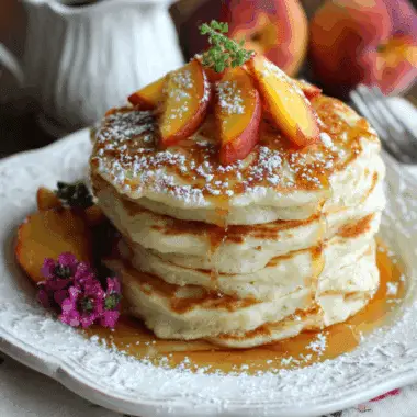 Fluffy Peach Pancakes – Juicy Twist On A Breakfast Classic