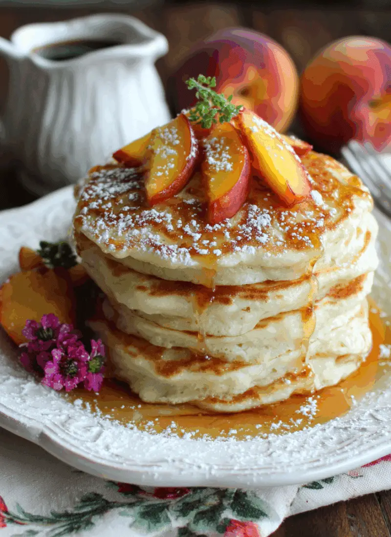 Fluffy Peach Pancakes – Juicy Twist On A Breakfast Classic