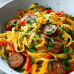 Easy Cajun Kielbasa Pasta