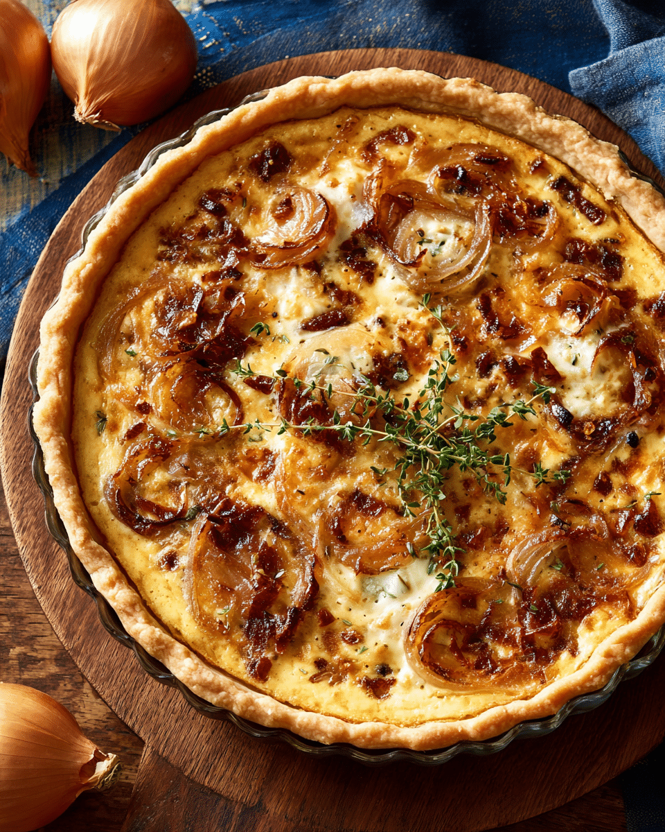 Caramelized Onion Quiche – Sweet, Savory, and Buttery