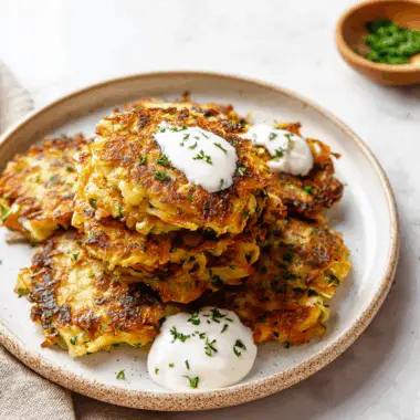 Kohlrabi Fritters – Crispy, Golden & Kid-Friendly