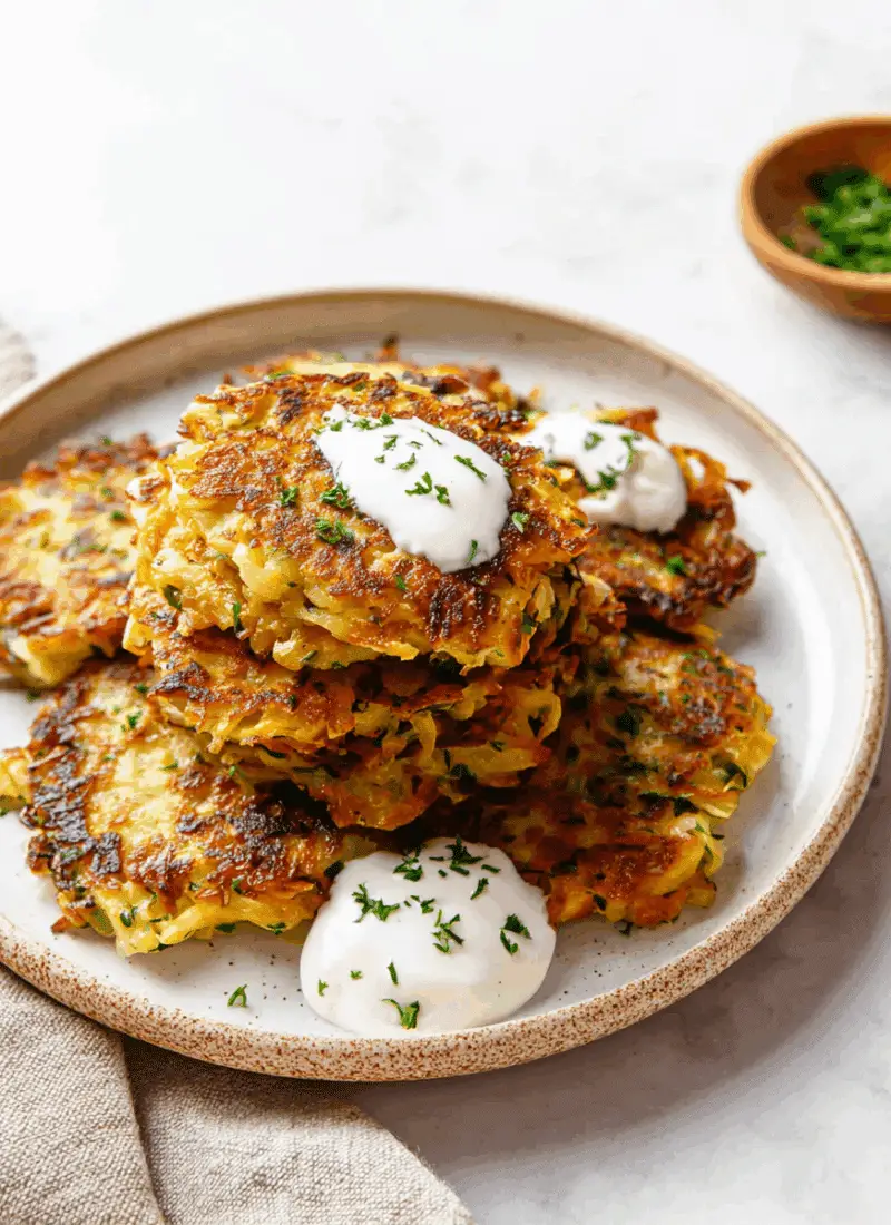 Kohlrabi Fritters – Crispy, Golden & Kid-Friendly