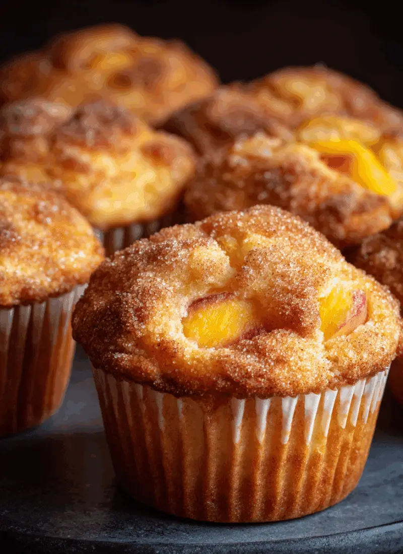 Peach Muffins Recipe – Soft, Moist, And Bakery-Style