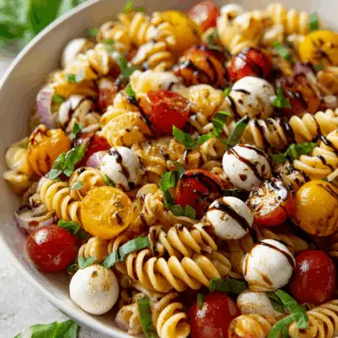 Caprese Pasta Salad – Fresh, Colorful & Make-Ahead