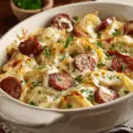 Kielbasa and Pierogi Bake