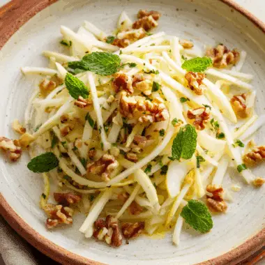 Kohlrabi and Apple Salad