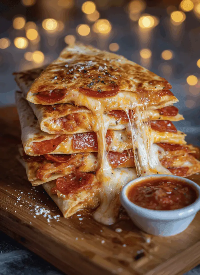 Pepperoni Pizza Quesadillas – Cheesy, Fast & College-Friendly