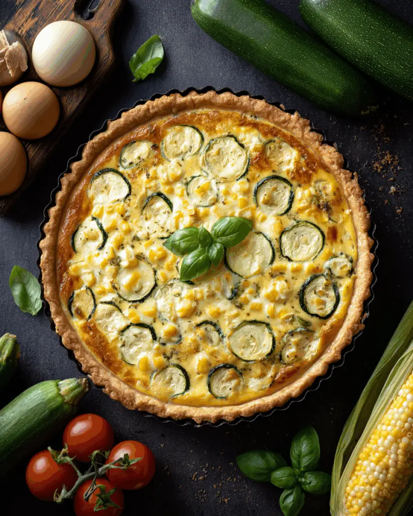 Corn & Zucchini Quiche – Summer Harvest Brunch Star
