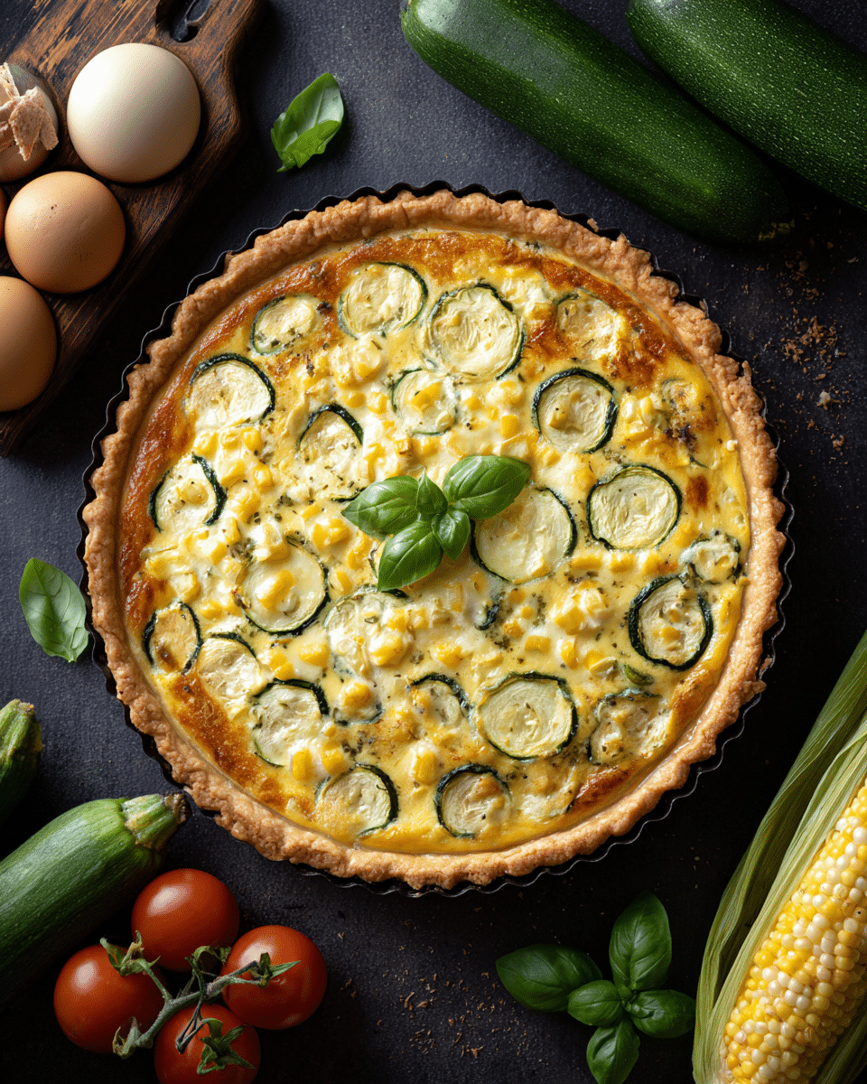 Corn & Zucchini Quiche – Summer Harvest Brunch Star