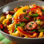 Kielbasa and Peppers Pasta