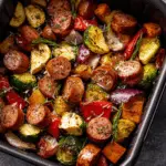 Air Fryer Kielbasa with Veggies