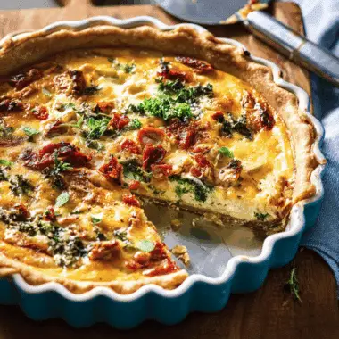 Sun-Dried Tomato & Kale Quiche – Bold & Nutritious 3 Sun-Dried Tomato & Kale Quiche – Bold & Nutritious