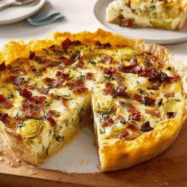 Brussels Sprouts & Bacon Quiche – Crispy, Creamy, Delicious 3 Brussels Sprouts & Bacon Quiche – Crispy, Creamy, Delicious