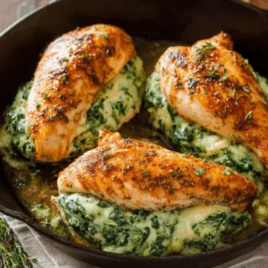 Spinach Stuffed Chicken Breast – Cheesy & Easy Bake 3 Spinach Stuffed Chicken Breast – Cheesy & Easy Bake