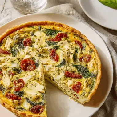 Pesto Chicken Quiche – Flavor-Packed and Protein-Rich 3 Pesto Chicken Quiche – Flavor-Packed and Protein-Rich