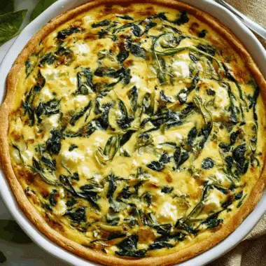 Creamy Spinach & Feta Quiche – Mediterranean-Inspired Delight 3 Creamy Spinach & Feta Quiche – Mediterranean-Inspired Delight