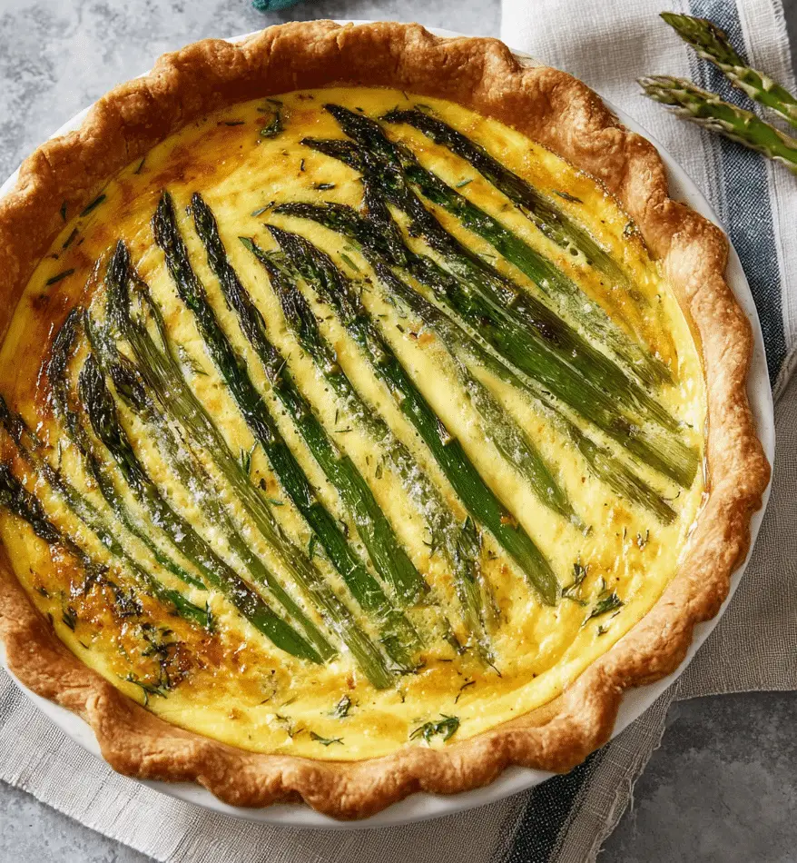 Asparagus Gruyère Quiche – Elegant Spring Brunch Option