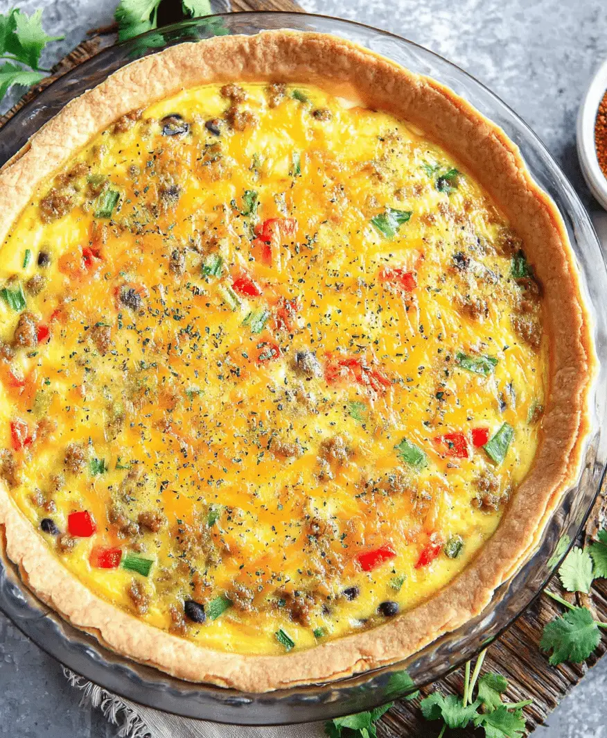 Southwestern Quiche – Spicy, Cheesy & Packed with Flavor