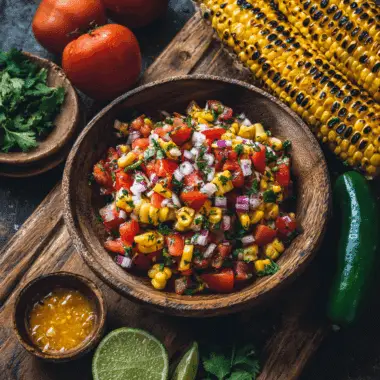 Labor Day Grilled Corn Salsa – Fresh, Smoky & Colorful