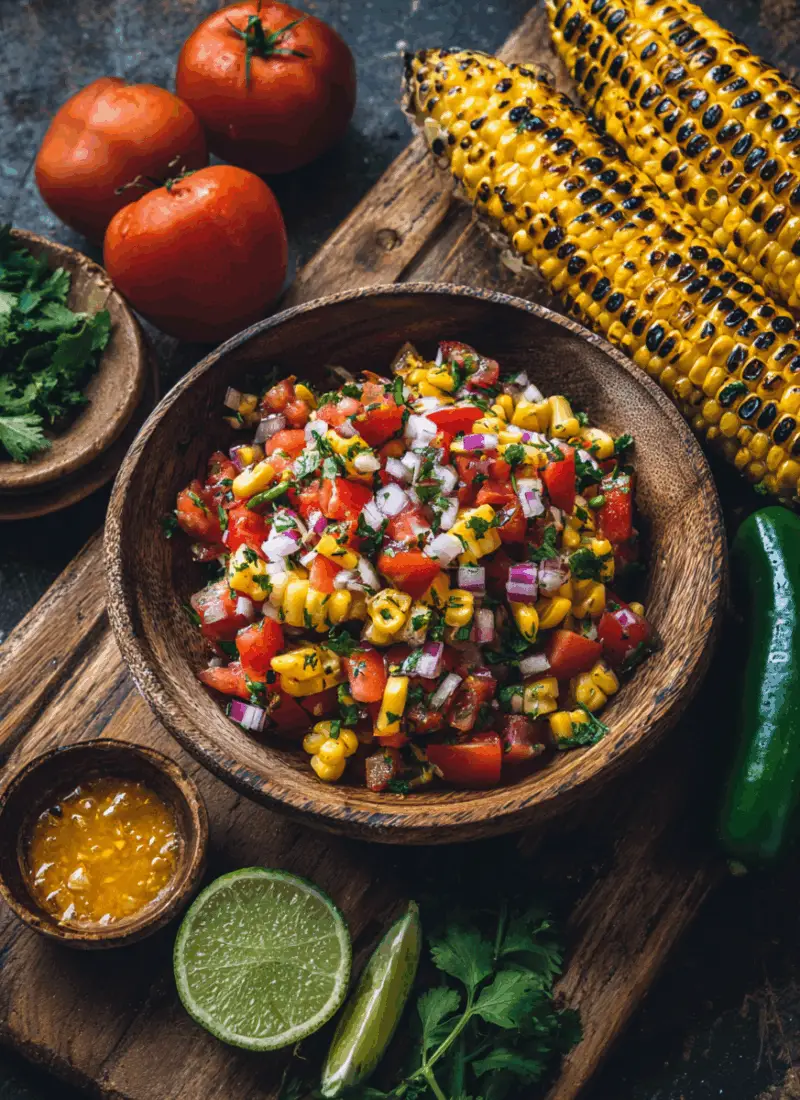 Labor Day Grilled Corn Salsa – Fresh, Smoky & Colorful