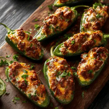 Football Food Sausage-Stuffed Jalapeños – Spicy, Cheesy & Crowd-Magnet