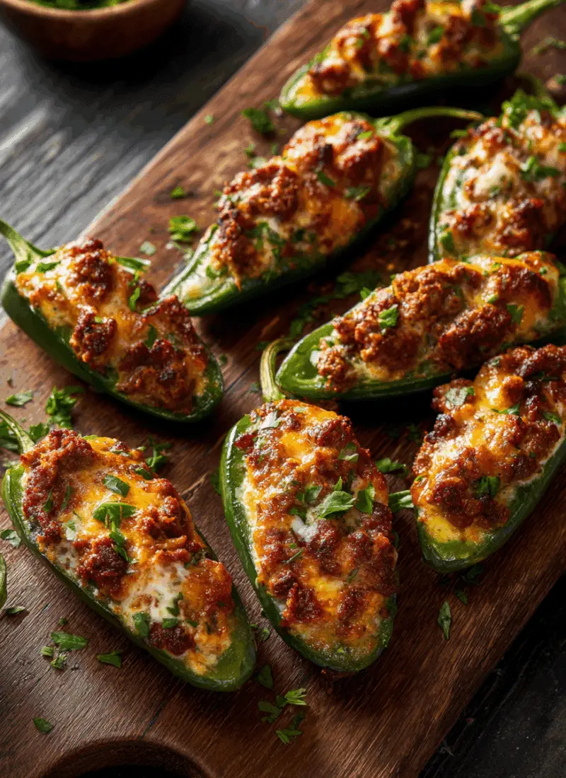 Football Food Sausage-Stuffed Jalapeños – Spicy, Cheesy & Crowd-Magnet