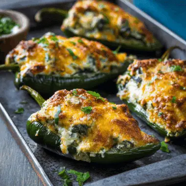 Stuffed Poblano Peppers – Cheesy, Oven-Baked & Mexican-Inspired