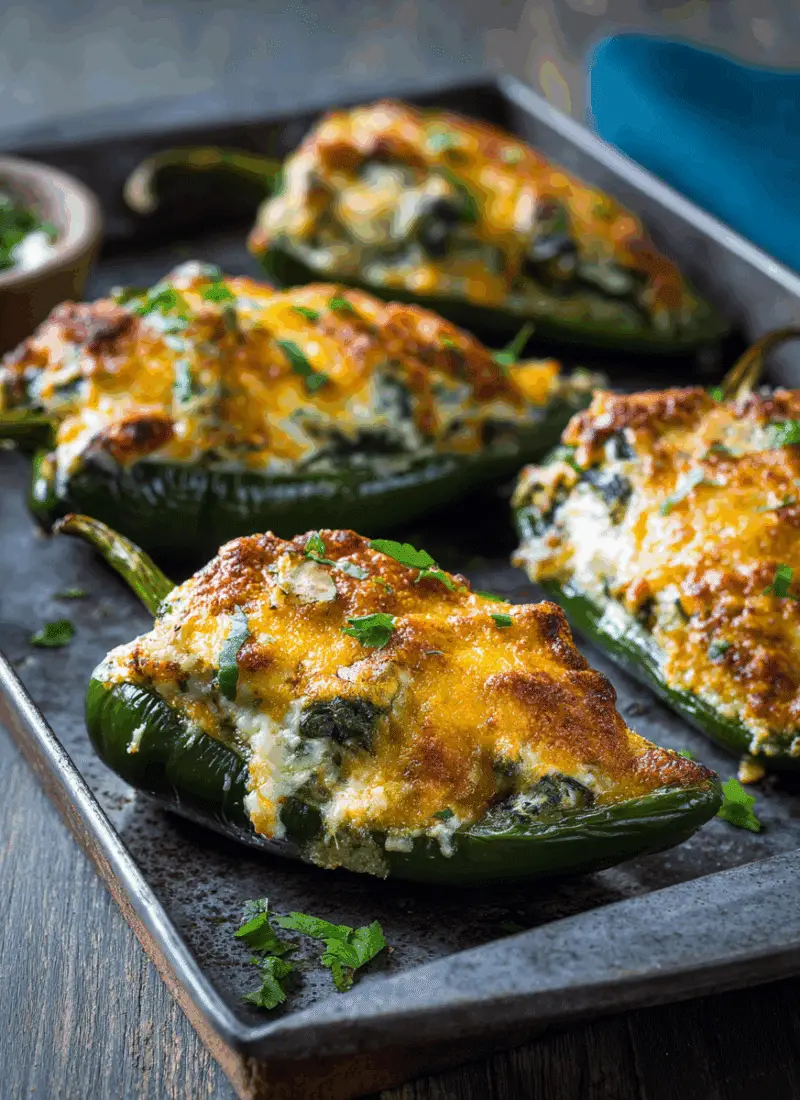 Stuffed Poblano Peppers – Cheesy, Oven-Baked & Mexican-Inspired