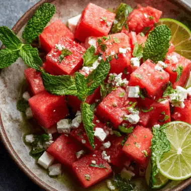 Labor Day Watermelon Feta Mint Salad – Refreshing Cookout Staple