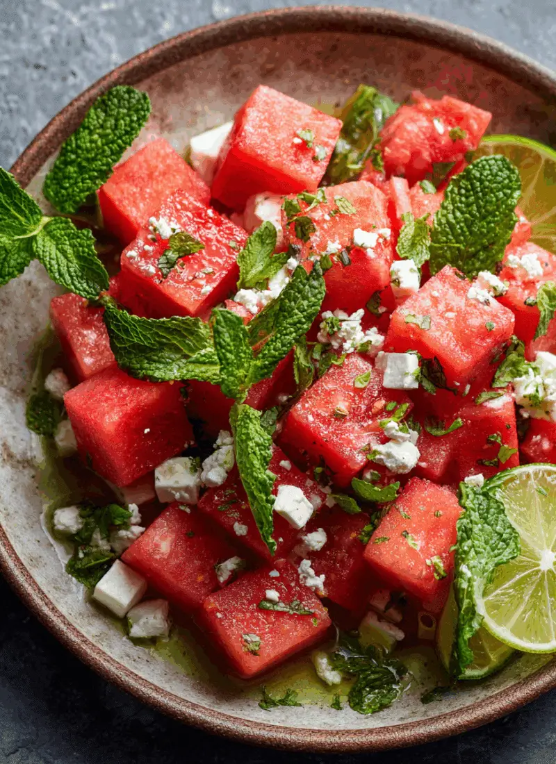 Labor Day Watermelon Feta Mint Salad – Refreshing Cookout Staple
